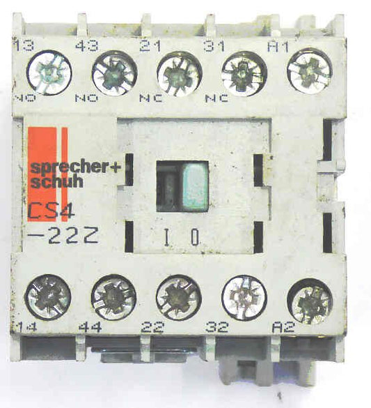 CONTACTOR, MINI, 2NO/2NC CONTACTS, 110 VdC COIL SPRECHER & SCHUH CS4C-22Z-110