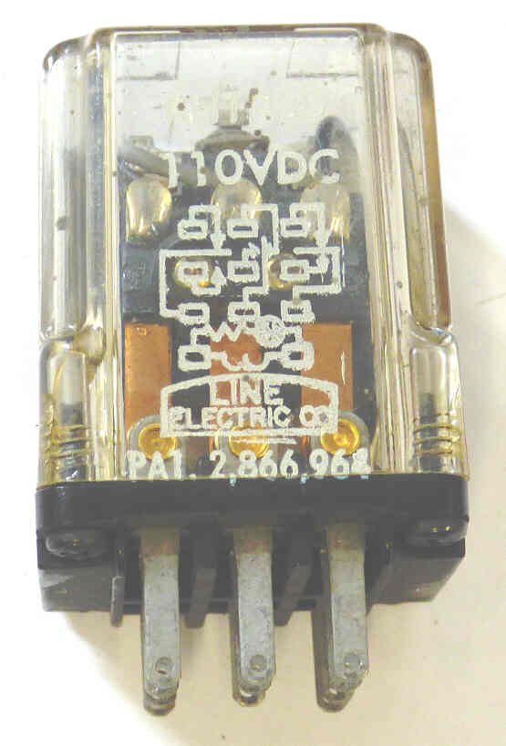 RELAY, 3PDT, 110 VDC, NON-KUP PIN ARRANGEMENT LINE ELECTRIC # AHTR3D