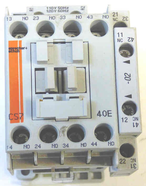 RELAY,  4 NO CONTACTS, 120V AC COIL S & S CS7-40E-120