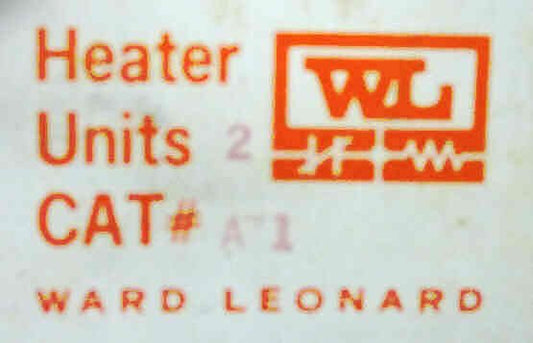 ELEMENT, HEATER, OVERLOAD, WARD LEONARD # A1