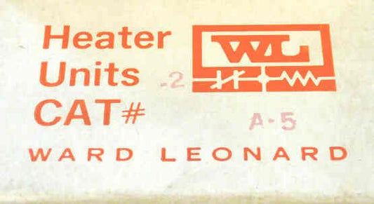 ELEMENT, HEATER, OVERLOAD, WARD LEONARD # A5