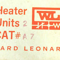 ELEMENT, HEATER, OVERLOAD, WARD LEONARD # A7