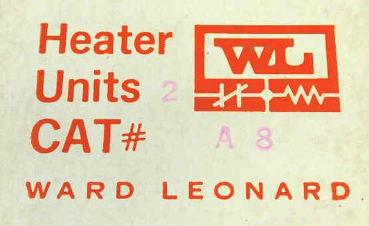ELEMENT, HEATER, OVERLOAD, WARD LEONARD # A8