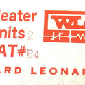 ELEMENT, HEATER, OVERLOAD, WARD LEONARD # B4