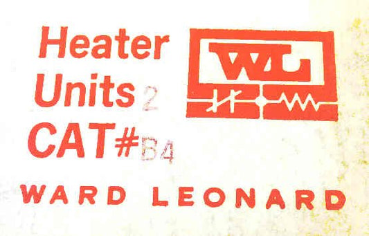 ELEMENT, HEATER, OVERLOAD, WARD LEONARD # B4