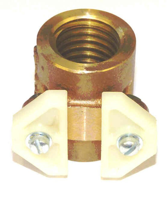 NUT, TRAVELING, BRASS WITH TWO NYLON CAMS WESTINGHOUSE # 4699H02