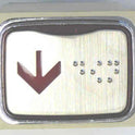 MODULE, BUTTON, SS FRONT, RED DOWN ARROW, BRAILLE LG # YEU720N03A