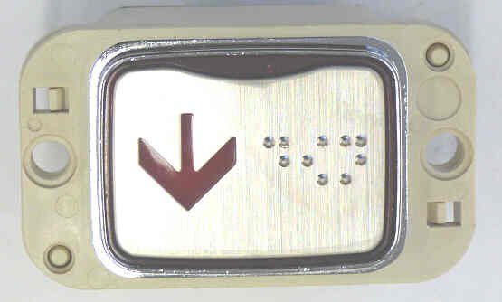 MODULE, BUTTON, SS FRONT, RED DOWN ARROW, BRAILLE LG # YEU720N03A