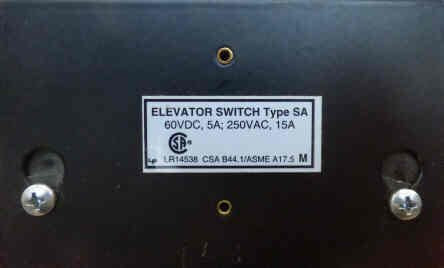 SWITCH, ASSEMBLY, SLACK CABLE OR BROKEN SELECTOR CABLE, DOVER # 9868951