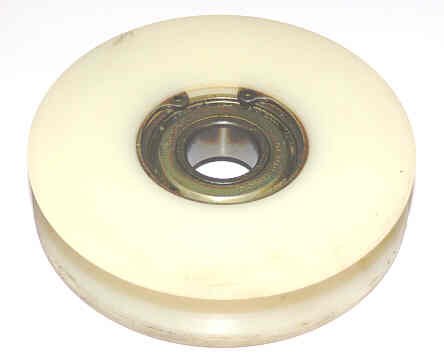 ROLLER, HANGER, NYLON,  3.375 X .750, .669 BEARING BORE STALEY # 13013-2A