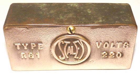 SWITCH, GATE, VINTAGE, SOLID BRASS, COMPLETE AS SHOWN