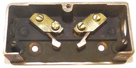 SWITCH, GATE, VINTAGE, SOLID BRASS, COMPLETE AS SHOWN