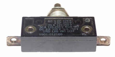 SWITCH, MICRO, 15A, SPST, TOP PLUNGER ACTUATED MCGILL # 1901-012166