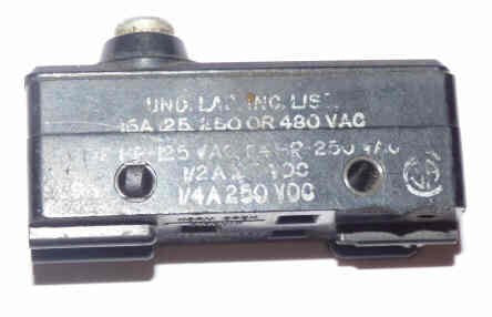 SWITCH, MICRO, SPDT, TOP PLUNGER ACTUATED MICROSWITCH # BZ-2RD