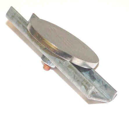 INSERT, BLANK, STAINLESS STEEL, 1 3/8 DIA. CAR & HALL STATIONS GAL PB5-0002N