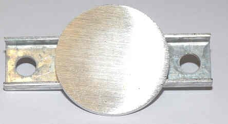 INSERT, BLANK, STAINLESS STEEL, 1 3/8 DIA. CAR & HALL STATIONS GAL PB5-0002N