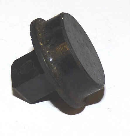 BUTTON, HI-HAT, BLACK, BLANK, 3/4 DIA. X 1/4 HIGH OTIS # 323W1
