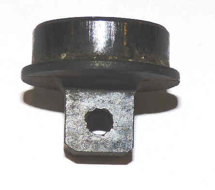BUTTON, HI-HAT, BLACK, BLANK, 3/4 DIA. X 1/4 HIGH OTIS # 323W1