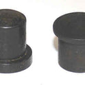 BUTTON, BLACK, 15/32 x 1/2 STEM, 5/8 X 1/16 BASE ES # FA-974  VINTAGE