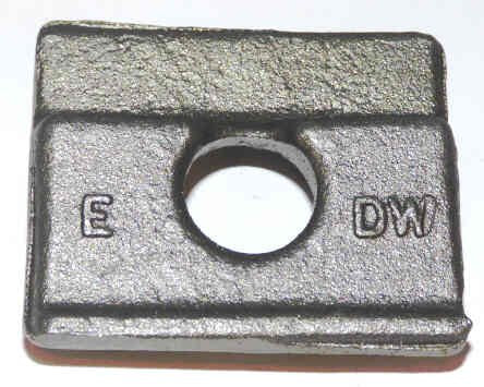 CLIP. RAIL, FORGED STEEL, 5/8 RAIL, AS SHOWN, LESS HARDWARE