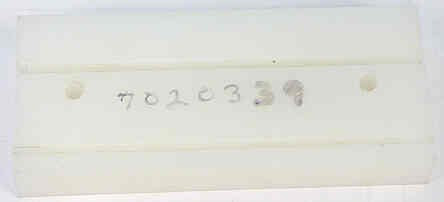 GUIDE, TAPE, MACHINED PLASTIC, USED ON STS-1 LEVELING UNITS