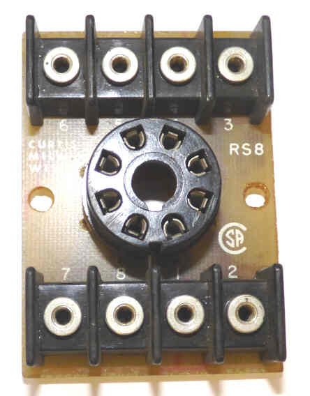 BASE, SOCKET, OCTAL 8 PIN, AS SHOWN CURTIS RS8