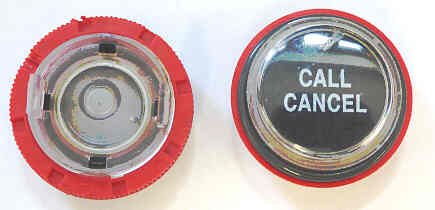 BUTTON, CAR STATION, MARKED CALL CANCEL TKE # 9831524