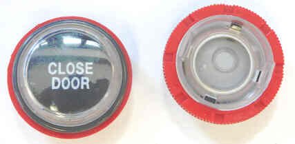 BUTTON, CAR STATION, MARKED DOOR CLOSE TKE # 9820475