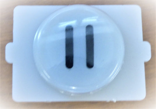 BUTTON, E LINE, WAFER, CLEAR CAP, MARKED 11 IN BLACK WESTINGHOUSE # 323C855H11