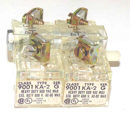 SWITCH, DOUBLE, 4 N.O. CONTACTS TYPICAL MARKING KA-2 SERIES G