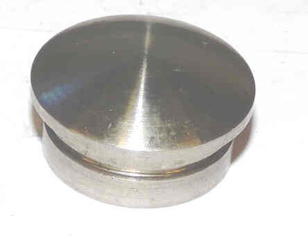 BUTTON, STAINLESS STEEL MUSHROOM HEAD, l DIA. X 1/4, STEM 1/4 X 3/4 PTL