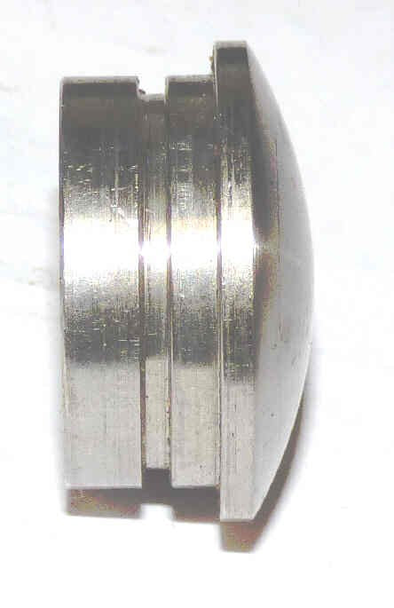 BUTTON, STAINLESS STEEL MUSHROOM HEAD, l DIA. X 1/4, STEM 1/4 X 3/4 PTL