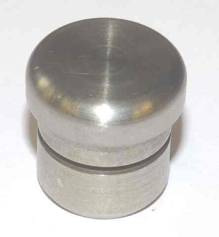 BUTTON, STAINLESS STEEL, HEAD 7/8 DIAMETER X 1/4, 7/8 OVERALL PTL