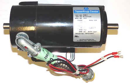 MOTOR, DOOR OPERATOR, 1/6 HP, 1150 RPM, 115VDC, CLOSED LOOP TKE #141707