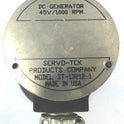 GENERATOR, DC, 45 VOLT, 1000 RPM  SERVO-TEK #  ST-13212-1