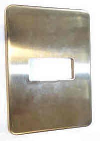 PLATE, COVER, HALL, SINGLE, STAINLESS STEEL, OTIS # AAA147MN3