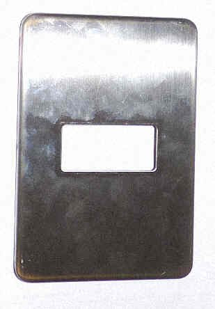 PLATE, COVER, HALL, SINGLE, STAINLESS STEEL, OTIS # AAA147MN3