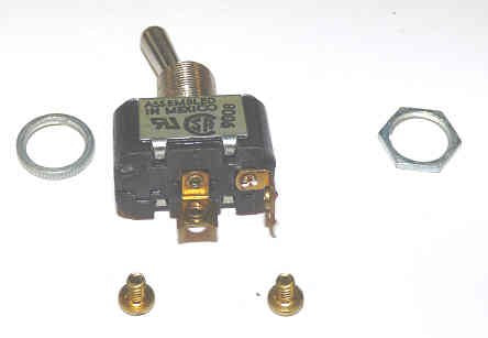 SWITCH, TOGGLE, SPST, 15A, 125 VAC ARROW HART# 82600