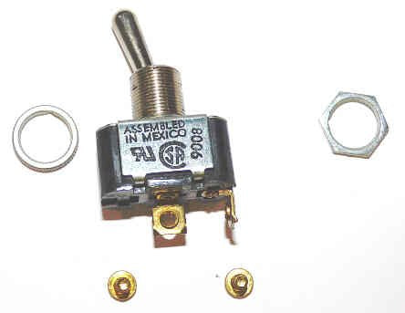 SWITCH, TOGGLE, SPST, 15A, 125 VAC ARROW HART# 82600