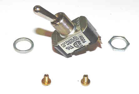 SWITCH, TOGGLE, SPST, 15A, 125 VAC ARROW HART# 82600