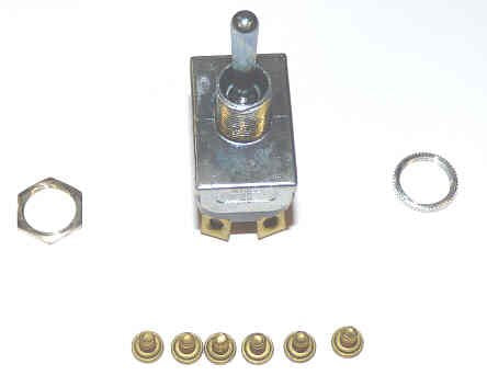 SWITCH, TOGGLE, DPDT, 15A, 125 VAC MCGILL 0121-0003