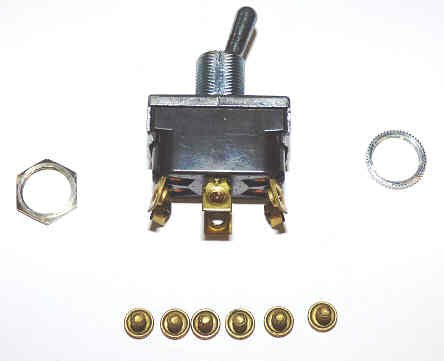SWITCH, TOGGLE, DPDT, 15A, 125 VAC MCGILL 0121-0003