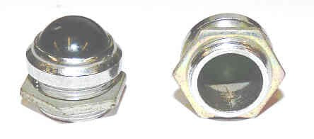JEWEL, INDICATOR, GREEN, 3/4 TOP X 3/4 OVERALL, 11/16' THREADED DIA-J01G