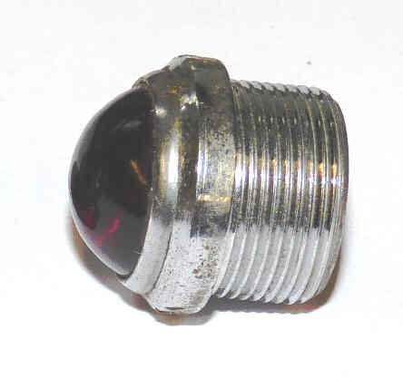 JEWEL, INDICATOR, RED, 3/4 TOP X 3/4 OVERALL, 11/16' THREADED DIA-J01R