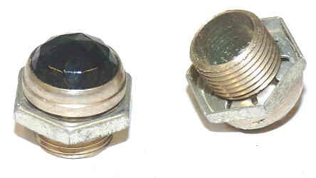 JEWEL, INDICATOR, GREEN, 9/16 TOP X 5/8 OVERALL, 7/16' THREADED DIA-J02G