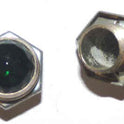 JEWEL, INDICATOR, GREEN, 9/16 TOP X 5/8 OVERALL, 7/16' THREADED DIA-J02G