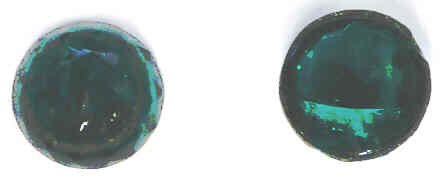 JEWEL, INDICATOR, GREEN, GLUE IN, 5/8  DIA,  X 3/16 DIA-J10G