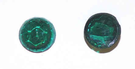 JEWEL, INDICATOR, GREEN, GLUE IN, 5/8  DIA,  X 3/16 DIA-J10G