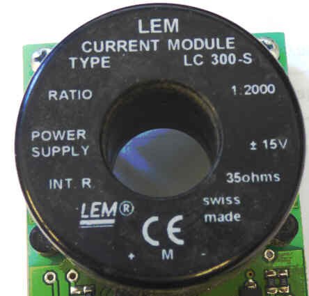 CURRENT TRANSDUCER 24VDC 1/2000 RATIO LEM # LC300-S