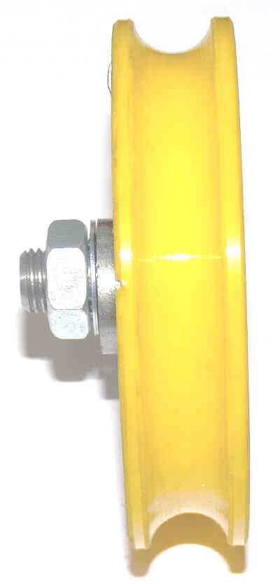 ROLLER, HANGER, 3 3/8 O.D. WITH STUD, POLY SURFACE GLOBAL TARDIFF